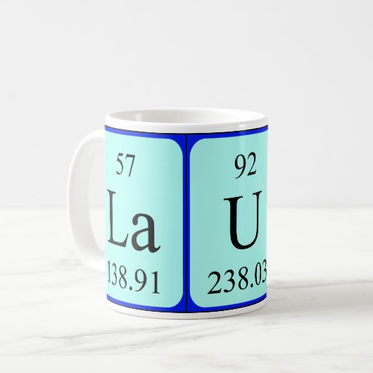 Laure Periodenname Tasse (Vorderseite Links)