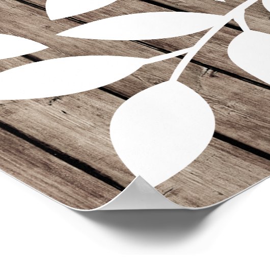 Laurel- 150 Signature Guest Book Alternative Poster (Ecke)