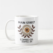 Laurel and Coffee Cup Small Business Kaffeetasse (Links)