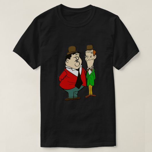 Laurel and Hardy cartoon Classic T-Shirt (Design vorne)