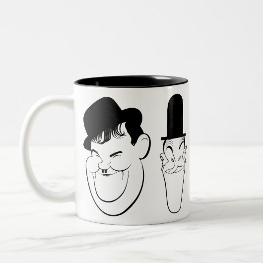 Laurel and Hardy Zweifarbige Tasse (Links)