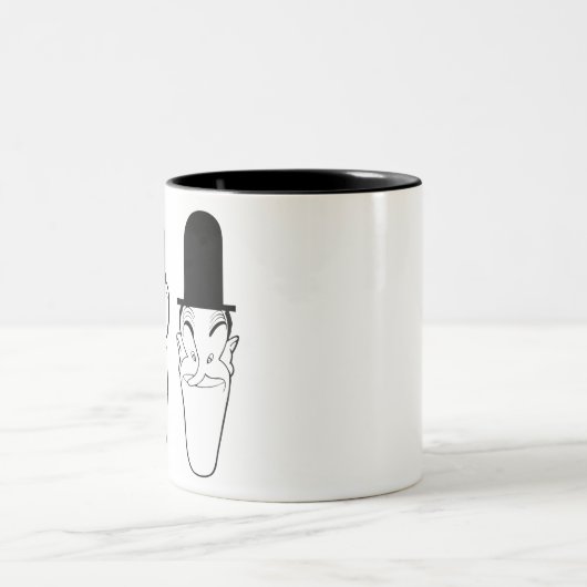 Laurel and Hardy Zweifarbige Tasse (Mittel)