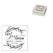 Laurel Blätter Ließ Liebe Grow Wedding Gummistempel (Stempel)