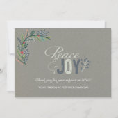 Laurel Branch Peace and Joy Corporate Card Einladung (Vorderseite)
