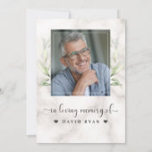 Laurel Celebration of Life Foto Beuneral Memorial Einladung (Rückseite)
