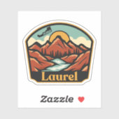 Laurel, Delaware Aufkleber (Blatt)