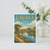 Laurel Delaware Broad Creek GeoSaga Postkarte (Stehend Vorderseite)
