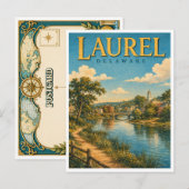 Laurel Delaware Broad Creek GeoSaga Postkarte (Vorne/Hinten)