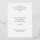 Laurel & Filigree Verzauberung Folieneinladung (Rückseite)