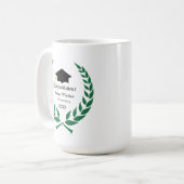 Laurel Glückwunsch Abschluss Kaffeetasse (Vorderseite Links)