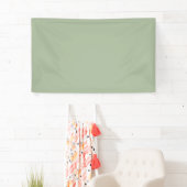 Laurel Green Solid Color Banner (Insitu)
