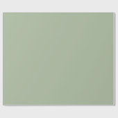 Laurel Green Solid Color Geschenkpapier (Flach)