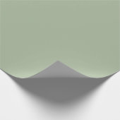 Laurel Green Solid Color Geschenkpapier (Ecke)