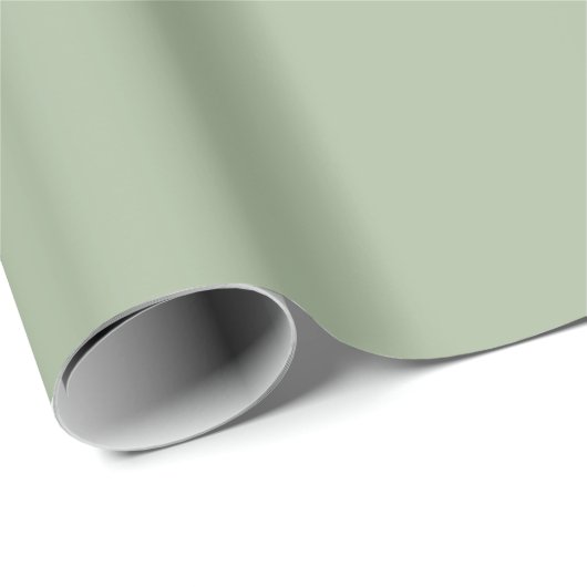 Laurel Green Solid Color Geschenkpapier (Rolleneckpunkt)