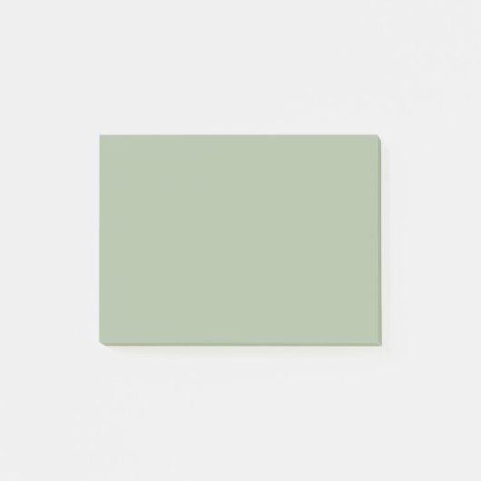 Laurel Green Solid Color Post-it Klebezettel (Vorderseite)