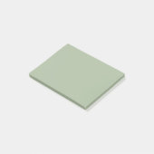 Laurel Green Solid Color Post-it Klebezettel (angewinkelt)