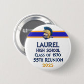 Laurel High Class of 1970 55. Wiedersehen Button (Vorne & Hinten)