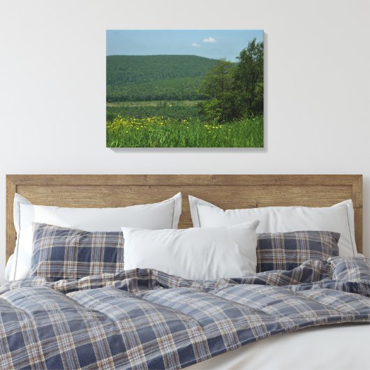 Laurel Highlands Pennsylvania Sommerfotografie Leinwanddruck (Insitu (Schlafzimmer))