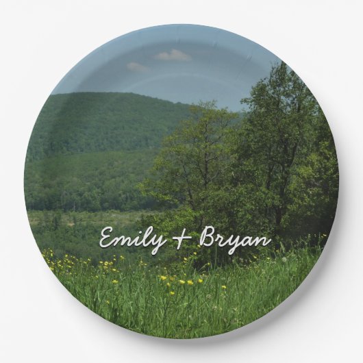 Laurel Highlands Pennsylvania Sommerfotografie Pappteller (Vorderseite)