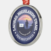 Laurel Highlands Trail (rd2) Ornament Aus Metall (Links)