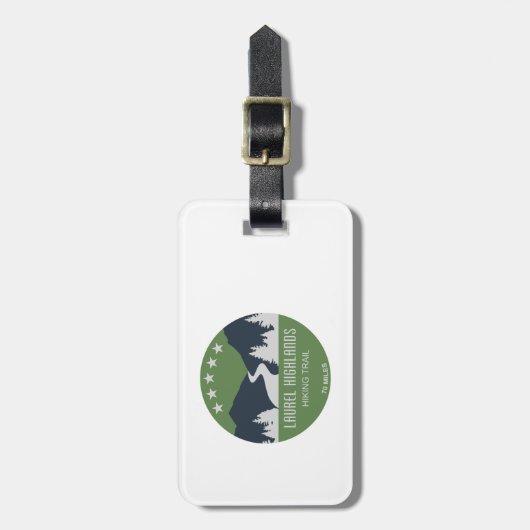 Laurel Highlands Wanderweg Gepäckanhänger (Vorderseite vertikal)
