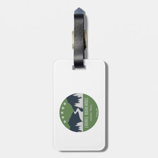 Laurel Highlands Wanderweg Gepäckanhänger (Rückseite vertikal)