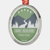 Laurel Highlands Wanderweg Ornament Aus Metall (Links)
