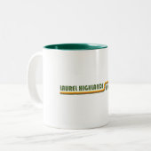 Laurel Highlands Wanderweg Pennsylvania Zweifarbige Tasse (Vorderseite Links)