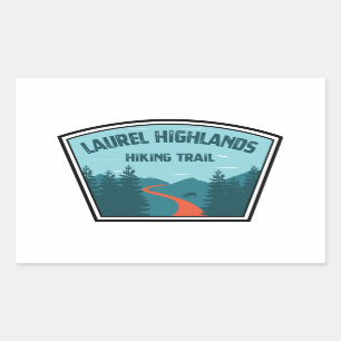 Laurel Highlands Wanderweg Rechteckiger Aufkleber