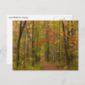 Laurel Hill Trail im Herbst Postkarte (Vorne/Hinten)