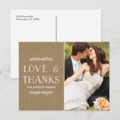 Laurel Kraft Paper | Foto Vielen Dank Postkarte (Vorne/Hinten)