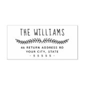 Laurel-Laurel-Whimsikname-Rücksendeadresse Permastempel (Design)