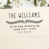 Laurel-Laurel-Whimsikname-Rücksendeadresse Permastempel