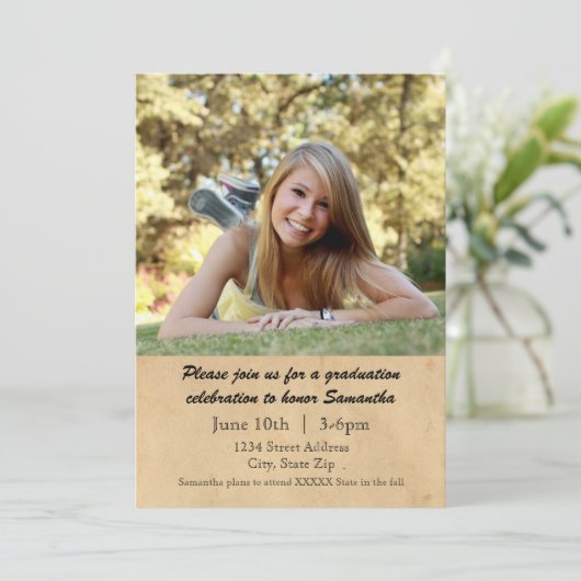 Laurel Leaf - Ankündigung des Abschlusses (Stehend Vorderseite)