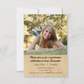 Laurel Leaf - Ankündigung von 3x5 Abschluss (Vorderseite)