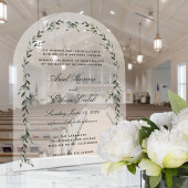 Laurel Leaf Archway Elegant Wedding Acryleinladungen