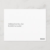 Laurel Leaf Heart Chalkboard Save the Date Postkarte (Rückseite)