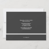 Laurel Monogram Abschluss Ankündigung (Rückseite)