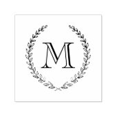 Laurel Monogram Briefmarke Permastempel (Design)