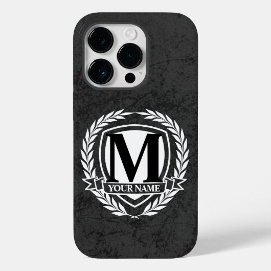 Laurel Monogram Design Case-Mate iPhone Case (Rückseite)