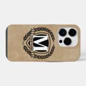 Laurel Monogram Design Case-Mate iPhone Case Hülle (Rückseite (Horizontal))