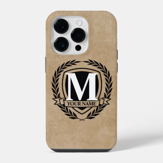 Laurel Monogram Design Case-Mate iPhone Case Hülle (Rückseite)