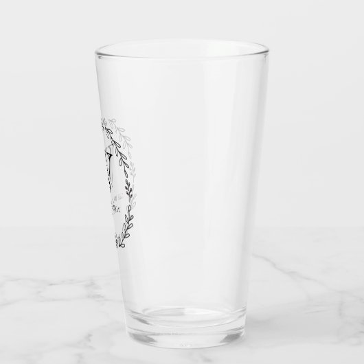 Laurel Monogram Glas (Links)