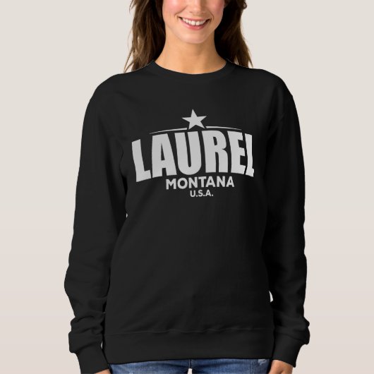 Laurel Montana Retro Vintage Sweatshirt (Vorderseite)
