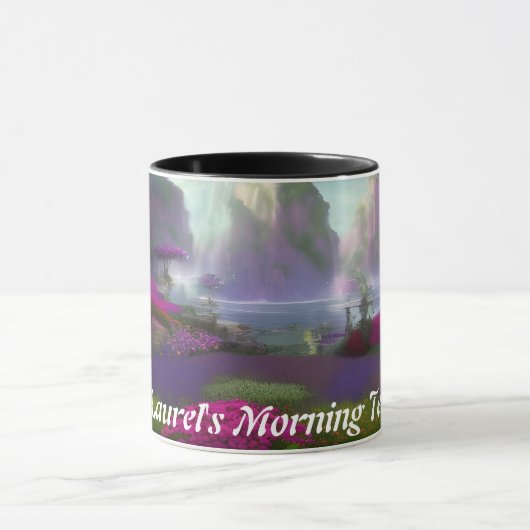 Laurel Morning Tea Personalisiert anpassbar Tasse (Zentrum)