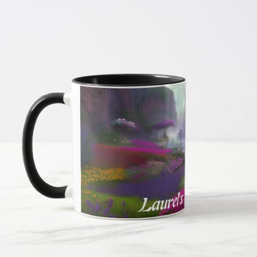 Laurel Morning Tea Personalisiert anpassbar Tasse (Links)
