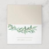 Laurel Olive Branch Platzkarten (Außenseite Aufgefaltet)