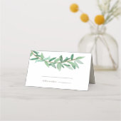 Laurel Olive Branch Platzkarten (Vorderseite)
