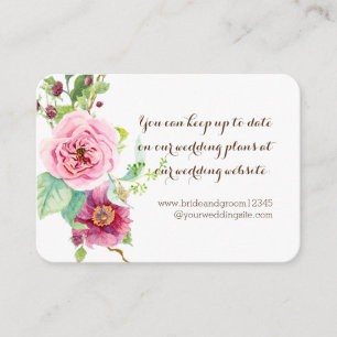 Laurel Olive Leaf Wreath Wedding Website Cards Begleitkarte