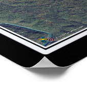 Laurel River Lake Kentucky Satellite Poster Karte (Ecke)